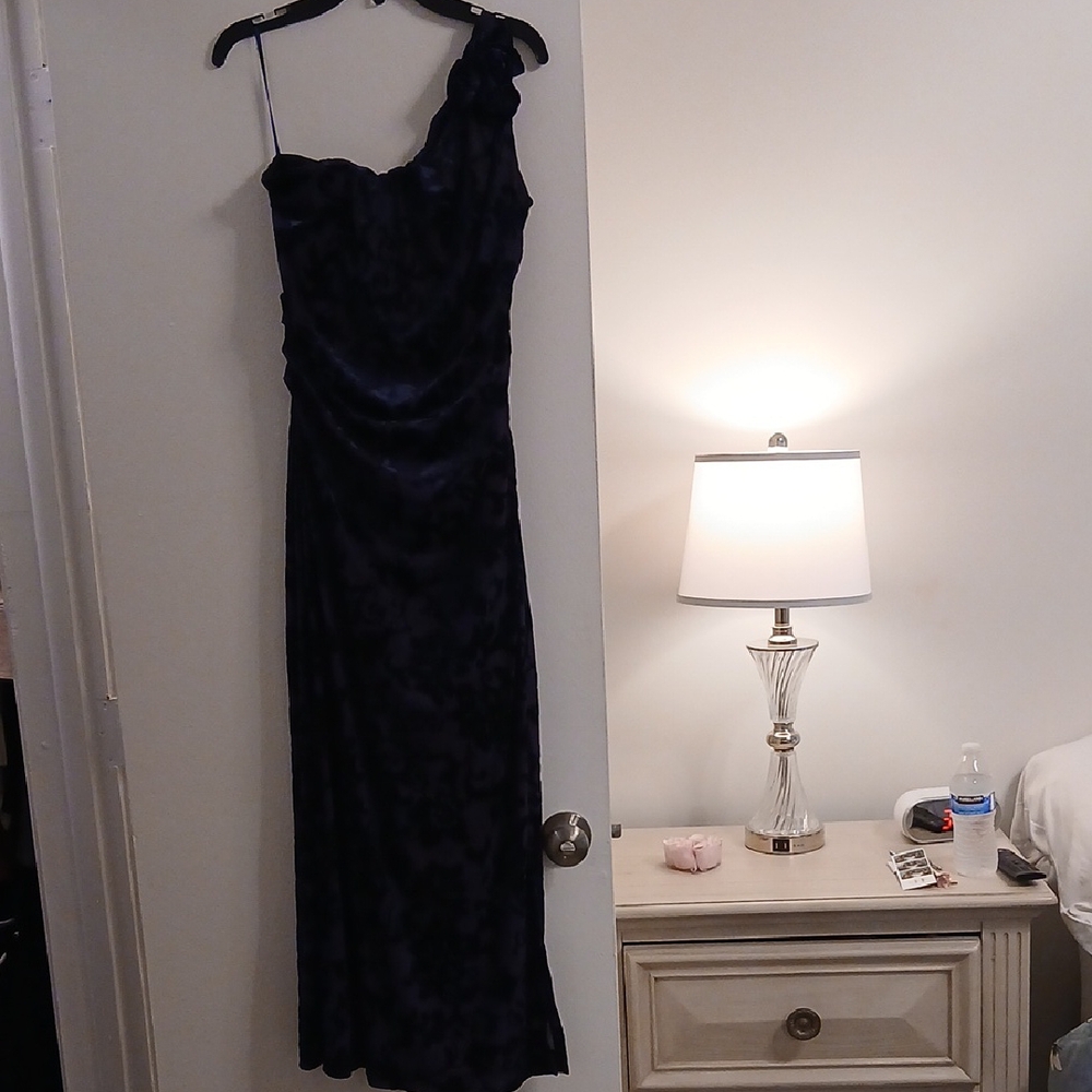 Taylor One Shoulder Violet Dress